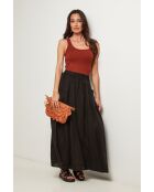 Jupe Tessy 100% Lin noire