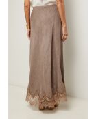 Jupe Mirella 100% Lin taupe