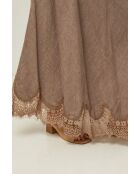 Jupe Mirella 100% Lin taupe