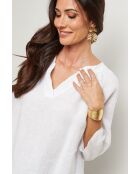 Top Maïssa 100% Lin blanc