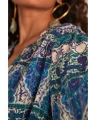 Elsa Bl Imp blauwe blouse