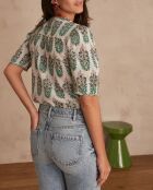 Castille Bl Imp weiße Bluse