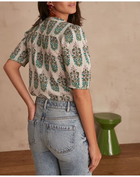 Castille Bl Imp weiße Bluse