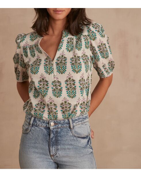 Castille Bl Imp weiße Bluse