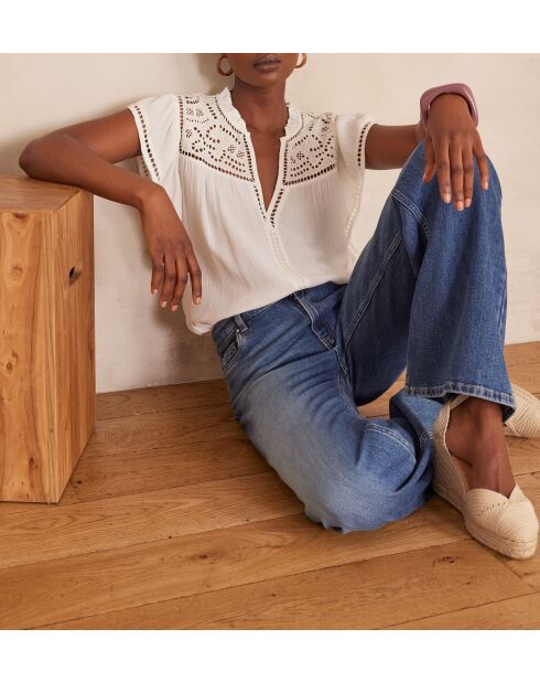 Cindy Bl Uni-Stringbluse