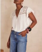 Cindy Bl Uni-Stringbluse