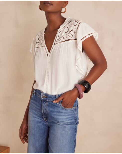 Cindy Bl Uni-Stringbluse