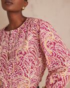 Blusa fucsia scura Sarah Bl Embroidery Imp