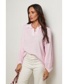 Top Yolina 100% Coton rose