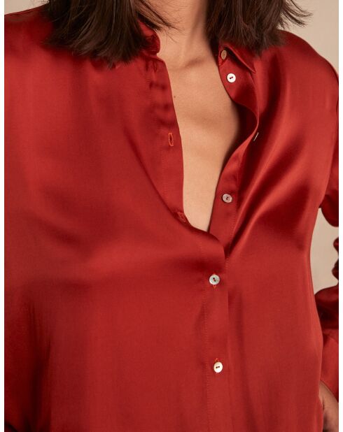 Blouse Carla Ch Satin roux
