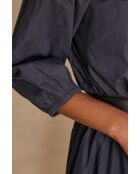 Choulder Bl Uni Charcoal Bluse