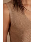 Samantha bis beigefarbenes Tanktop