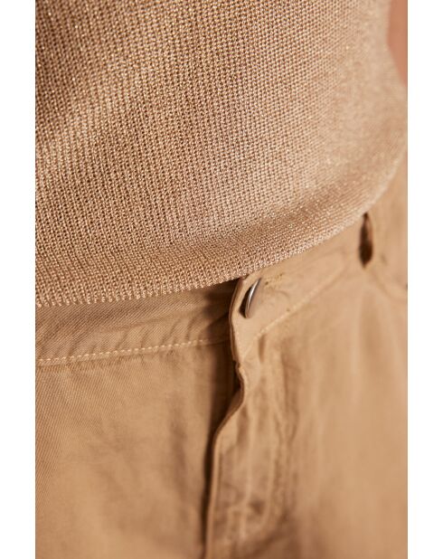 Samantha bis beigefarbenes Tanktop