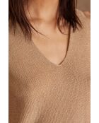 Samantha bis beigefarbenes Tanktop