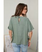 Top caqui Camélia 100% lino