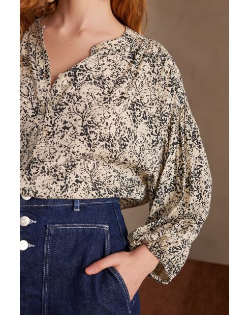 Promise Bl Blouse met roze opdruk