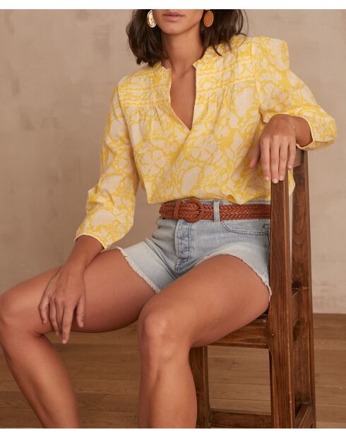 Blusa Caren Bl Imp limone