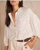 Blusa bordada crema Siena Bl