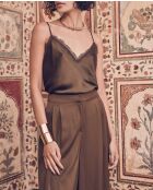 Mindy Top schlichte Salbeibluse