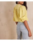 Saphir Bl Blouse met citroenstrepen