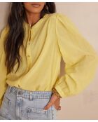 Saphir Bl Blouse met citroenstrepen