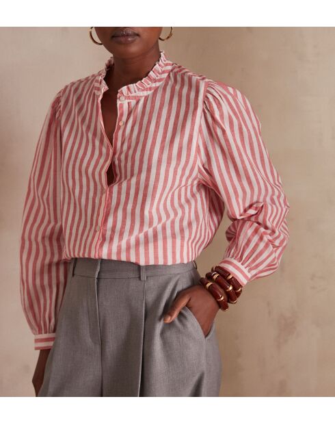 Chemisier Pierina Ch rayure geranium