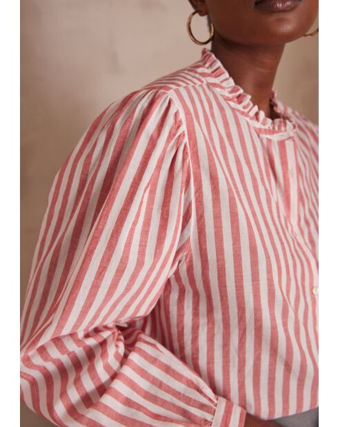 Chemisier Pierina Ch rayure geranium