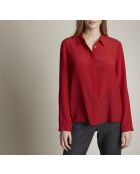 Maelle CH rotes Seidenhemd