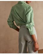 Blusa inglesa Preston CH a rayas verdes