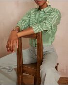 Blusa inglesa Preston CH a rayas verdes