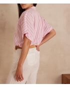 Blusa Sunset Ch de rayas rosa claro