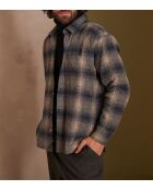 Chemisier Elie Ch carreaux encre