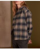 Chemisier Elie Ch carreaux encre