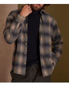 Chemisier Elie Ch carreaux encre