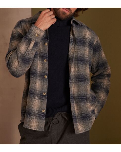 Chemisier Elie Ch carreaux encre