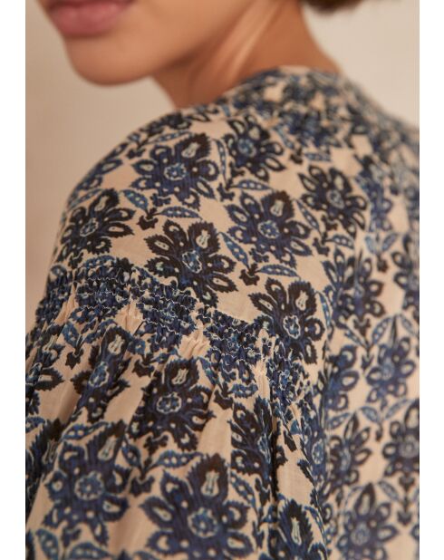 Celia Bl Bluse mit leicht gewaschenem Aufdruck