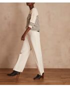 Ecrufarbene Hose Vicky P Wall