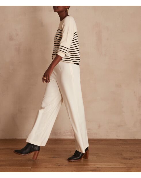 Ecrufarbene Hose Vicky P Wall