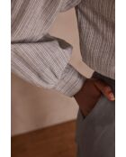 Camicetta ricamata grigio chiaro Pure Bl