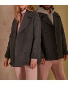 Fletcher Bis M anthrazitfarbener Mantel