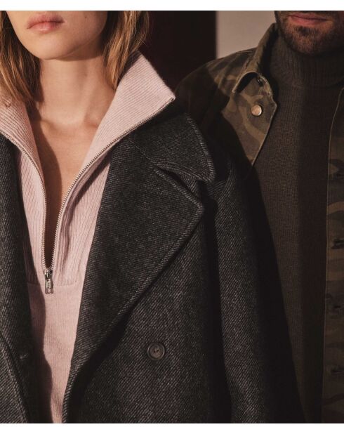 Fletcher Bis M anthrazitfarbener Mantel