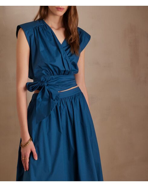 Popeline-Bluse Paquerette Bl