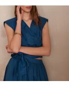 Popeline-Bluse Paquerette Bl