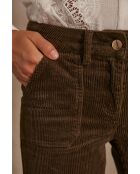 Kaki fluwelen broek Nalla P