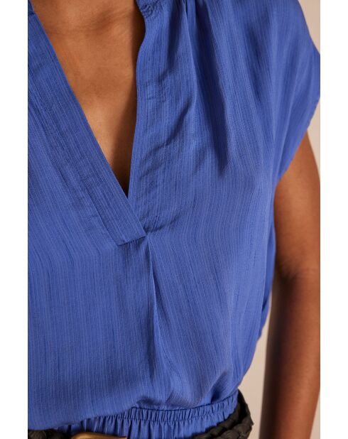 Phany Bl Uni lavendelbluse