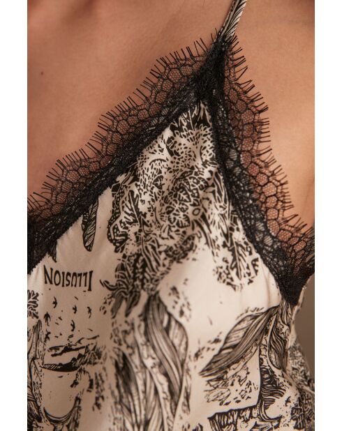 Blusa ecru Mindy Top Imp