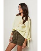 Gelbes Top Daphne aus 100% Leinen