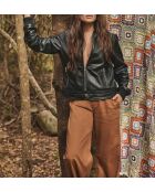 Blouson Nicky Bl Cuir noir