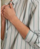 Chemisier Thomas bis Ch rayure emeraude clair