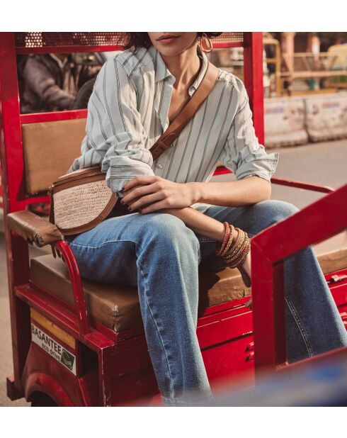 Chemisier Thomas bis Ch rayure emeraude clair